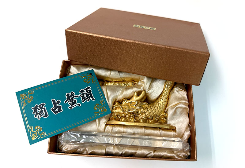 獨占鰲頭(魚+筆)擺飾